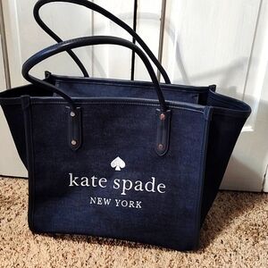 Kate Spade  demon fabric tote - like new